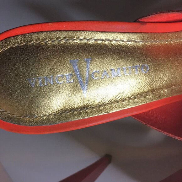 VINCE CAMUTO Peep Toe Slide-on Mules Heels - Size 8 - Picture 11 of 15